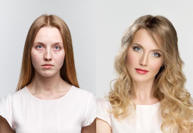 makijaż, metamorfoza, makijaż przed i po, zdjęcia przed i po 