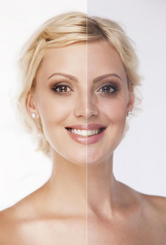 zdjęcia przed i po, makijaż, metamorfoza, makijaż przed i po 
